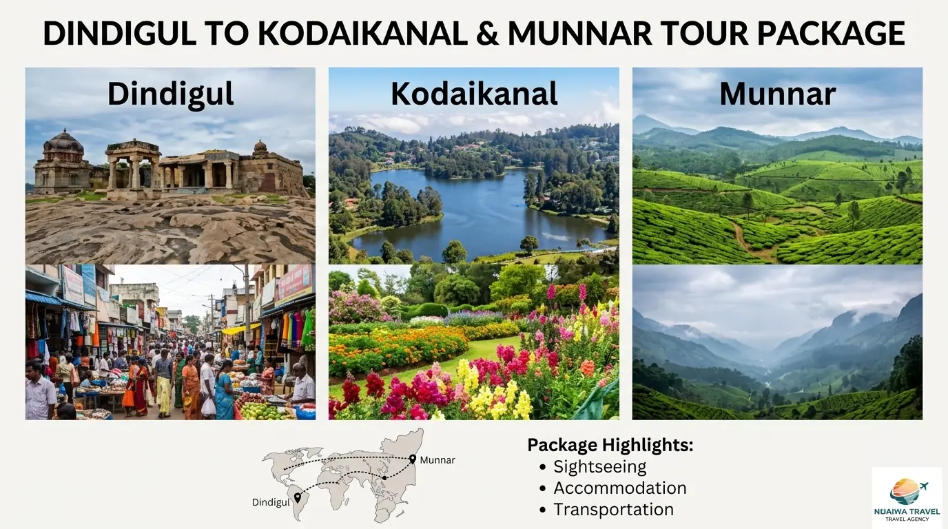 Dindigul to Kodaikanal Dindigul Tour