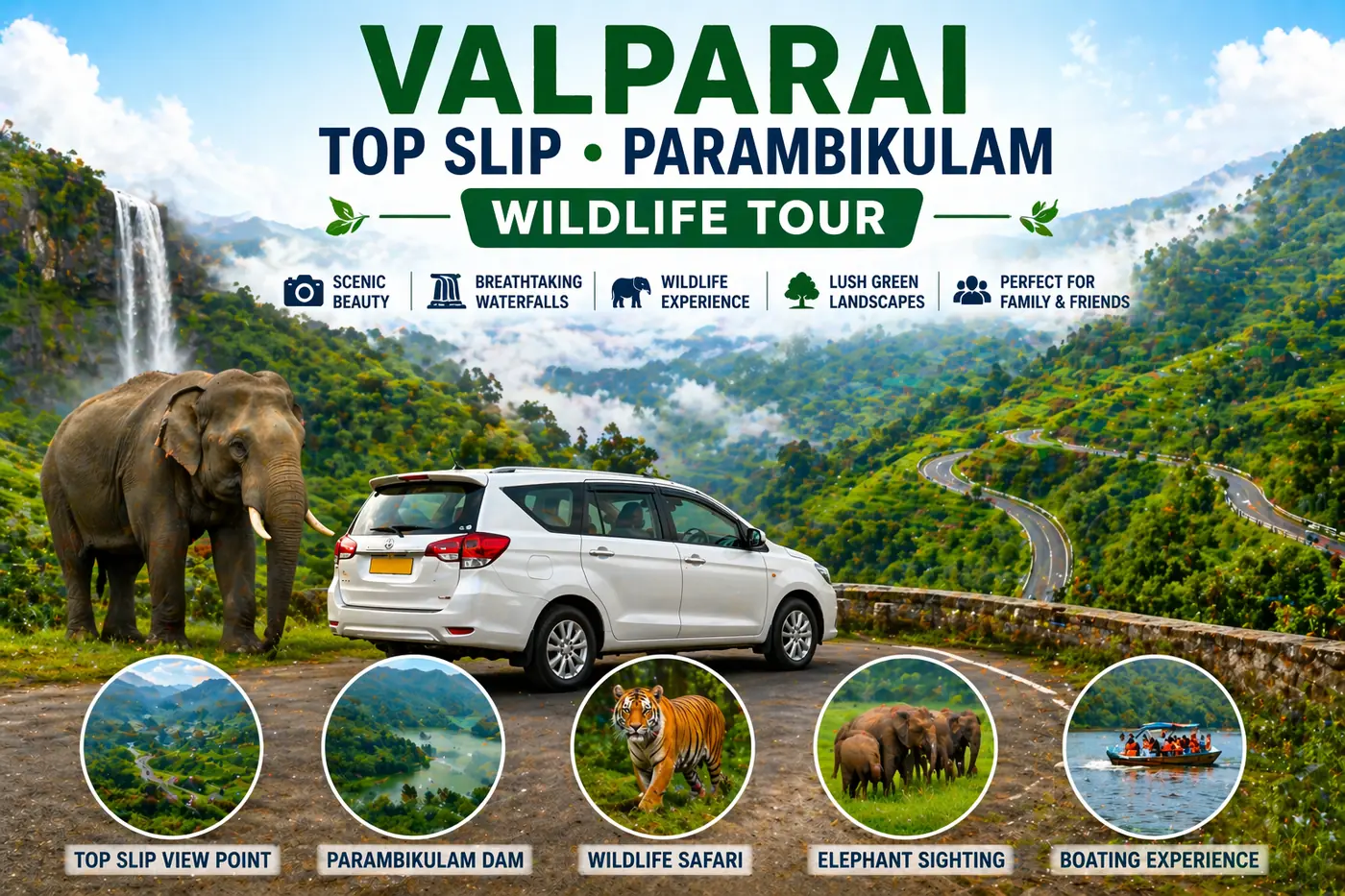 Pollachi Valparai Top Slip Tour